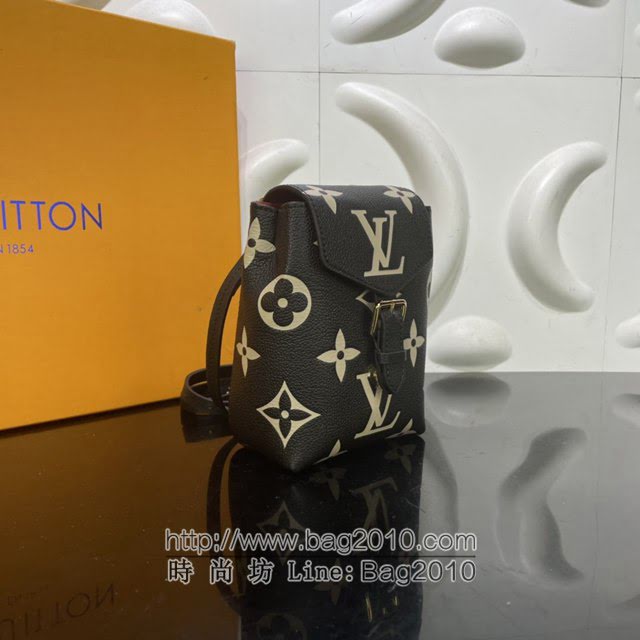 Louis Vuitton新款女包 M80783黑丝印 路易威登2021夏季新款迷你双肩包 LV新款Tiny双肩后背包  ydh4203